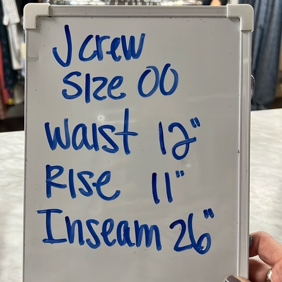 J. Crew Red Lace Pull on Trouser size 00/24 - Picture 9 of 13